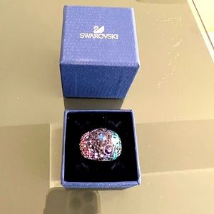 Swarovski purple and blue ring Size 55